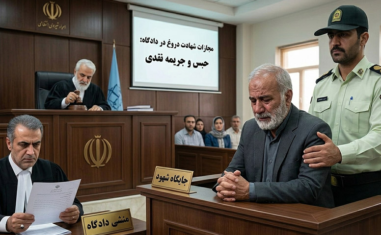مجازات شهادت دروغ در دادگاه