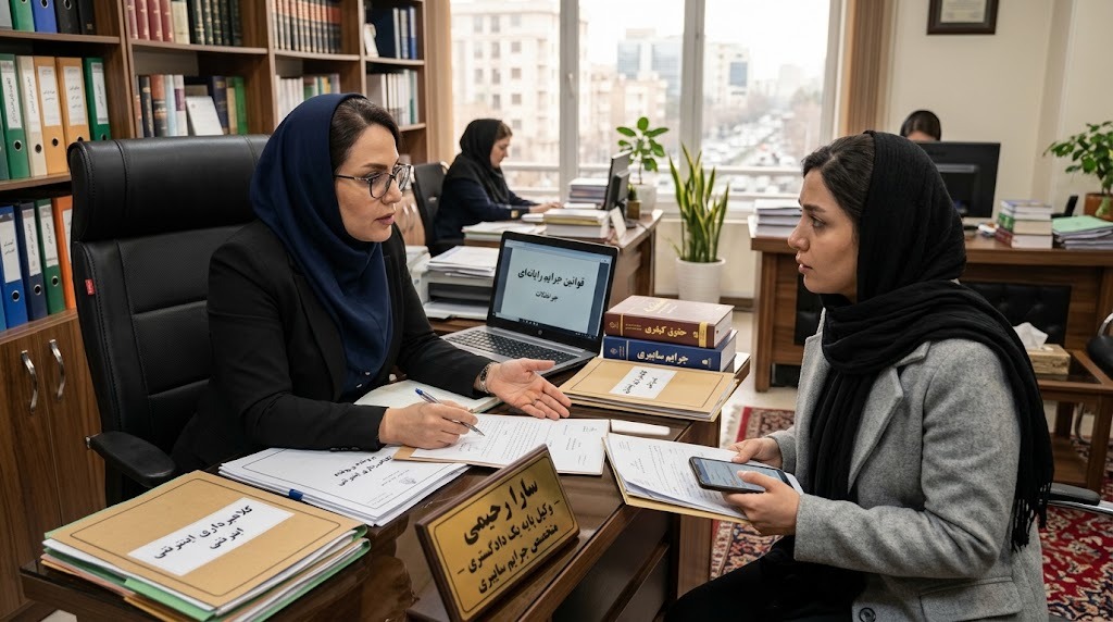 وکیل برای کلاهبرداری اینترنتی